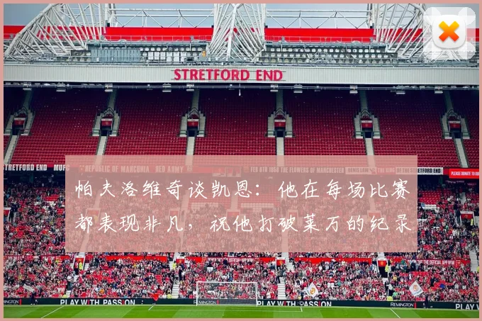 帕夫洛维奇谈凯恩：他在每场比赛都表现非凡，祝他打破莱万的纪录
